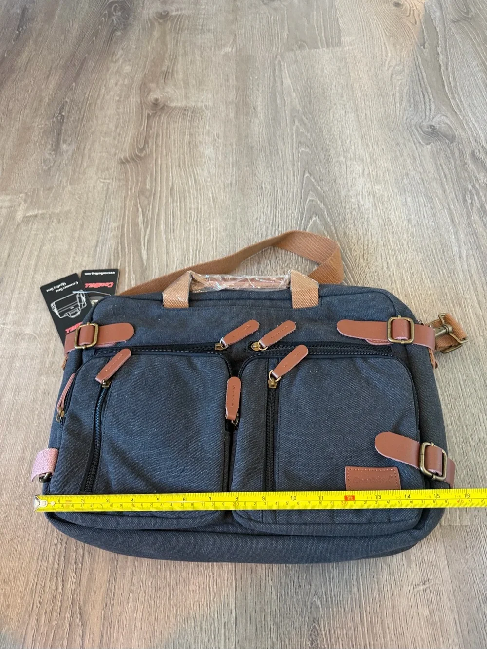 New!! CoolBELL Convertible Backpack Messenger Shoulder